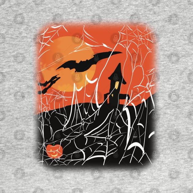 Very Webby Halloween by designs-by-ann